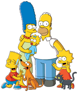 The Simpsons family.